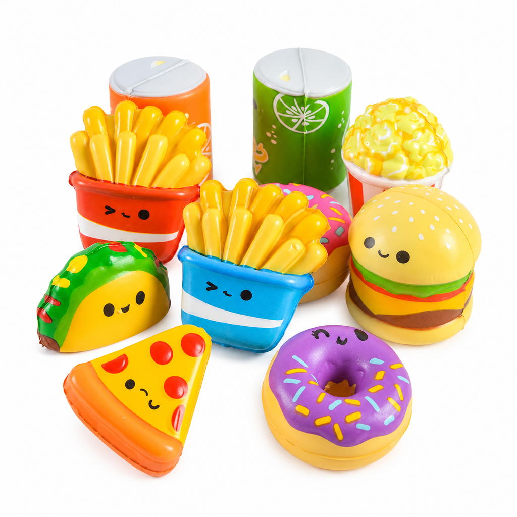 Viral Food & Fries Slow-Rise squishies