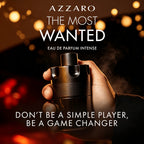 Azzaro The Most Wanted Eau de Parfum Intense - Warm Amber Cologne Fragrance with Cardamom, Caramel & Woody Amber - Long Lasting - Magnetic Perfect for Cool Evenings