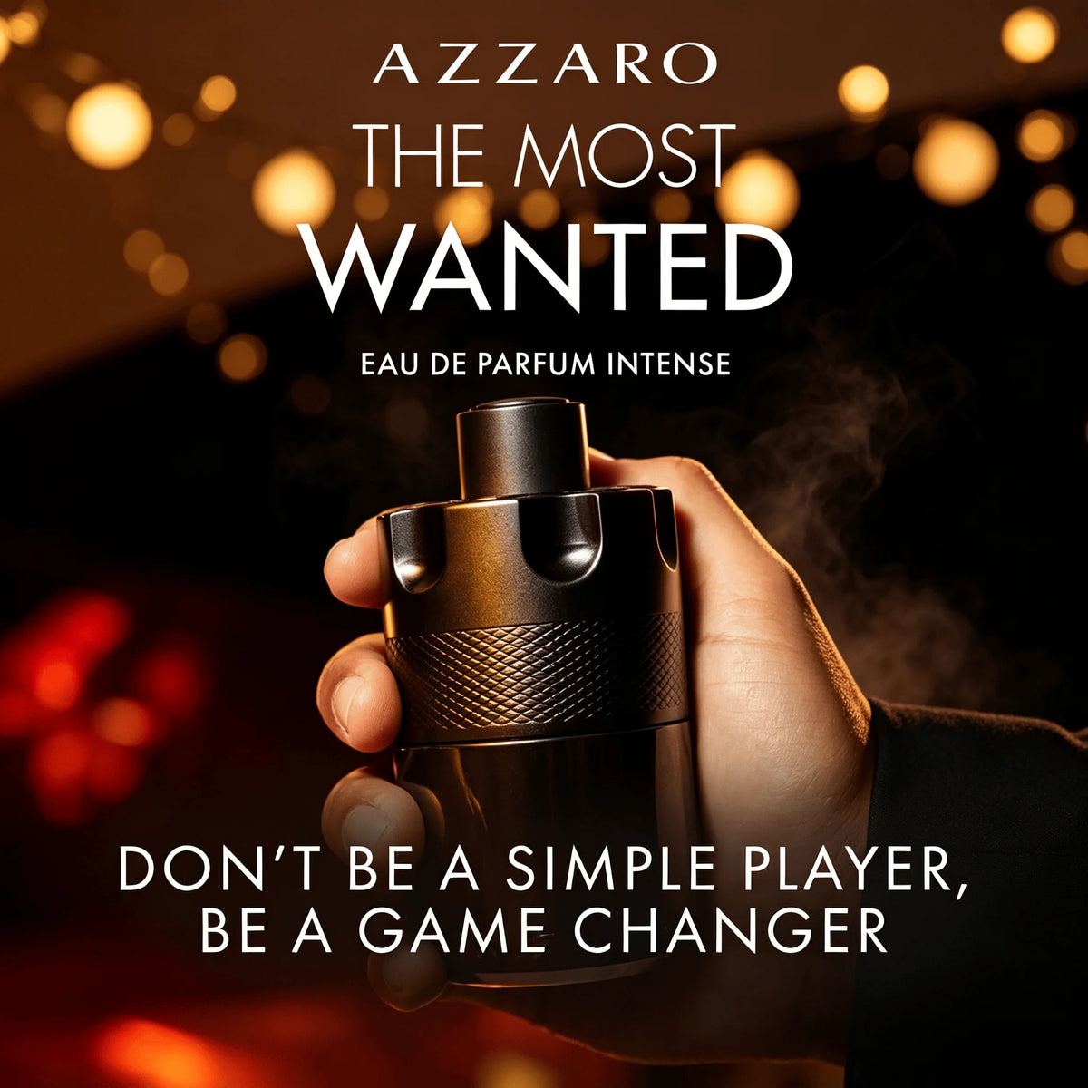 Azzaro The Most Wanted Eau de Parfum Intense - Warm Amber Cologne Fragrance with Cardamom, Caramel & Woody Amber - Long Lasting - Magnetic Perfect for Cool Evenings