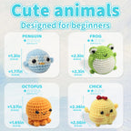 Animal sery Crochet Kit for Beginners Crochet Starter SET