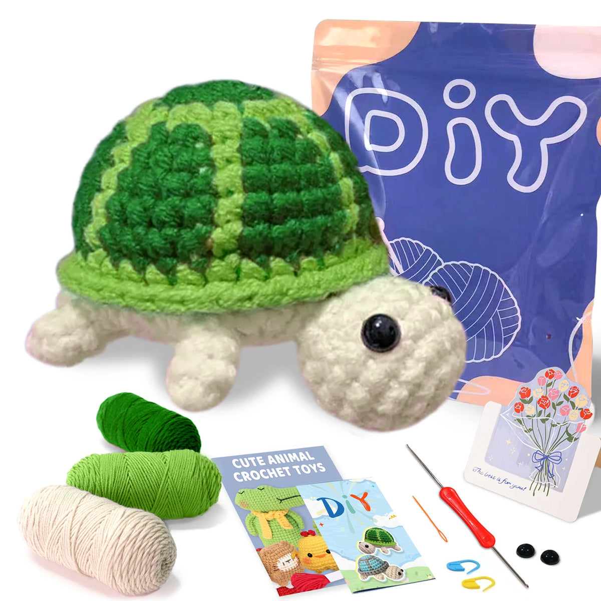 Animal sery Crochet Kit for Beginners Crochet Starter SET