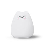 Mini Popular Cat Baby Night Lamp 7-color Pat Touch Color-changing Eye Protection Bedroom Bedside Night Light Gift Children