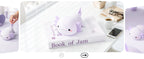 Night Light for Kids,Cute Purple Axolotl Lamp ,LED Squishy Nursery Nightlight,  Soft Silicone Novelty Animal Bedside Lamp