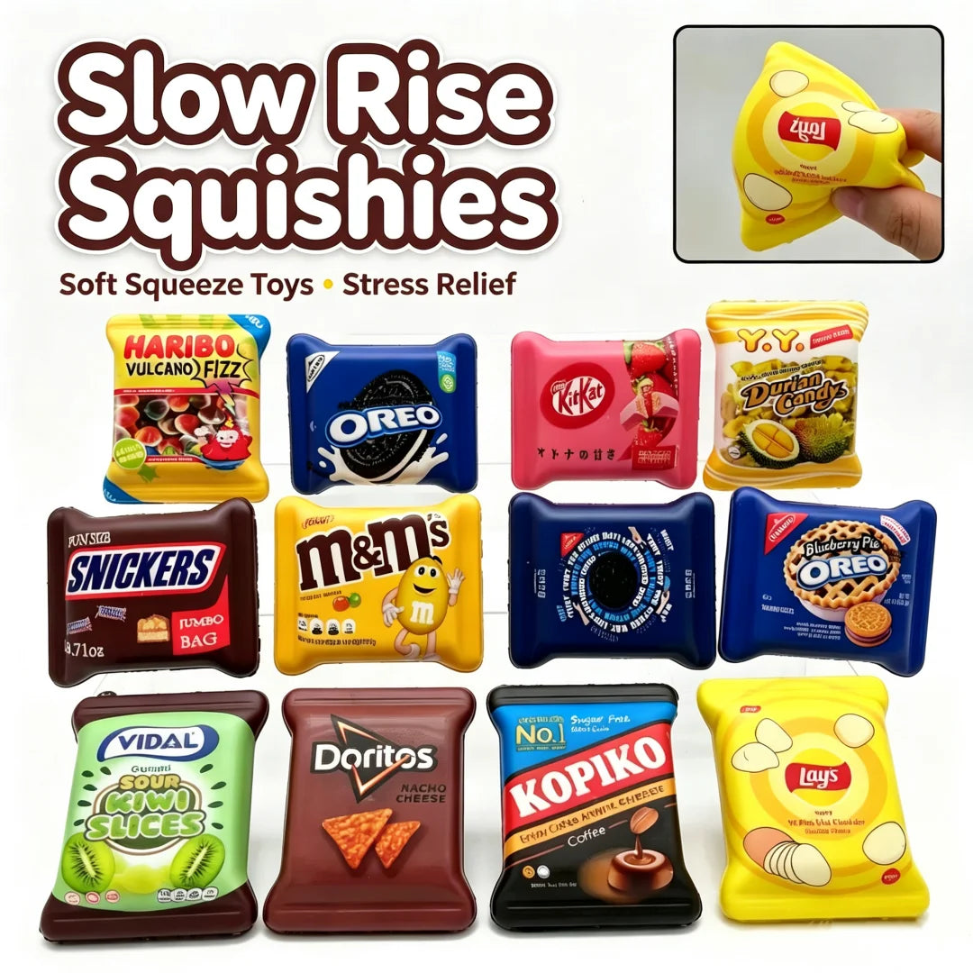 (NEW)Cute Mini Squishy Toy Realistic Food Stress Reliever Slow Rising