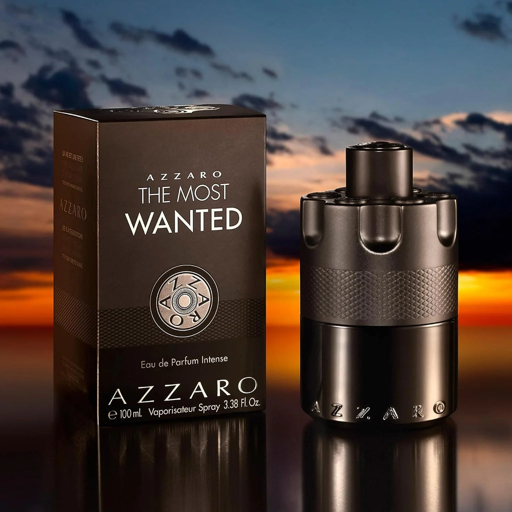 Azzaro The Most Wanted Eau de Parfum Intense - Warm Amber Cologne Fragrance with Cardamom, Caramel & Woody Amber - Long Lasting - Magnetic Perfect for Cool Evenings