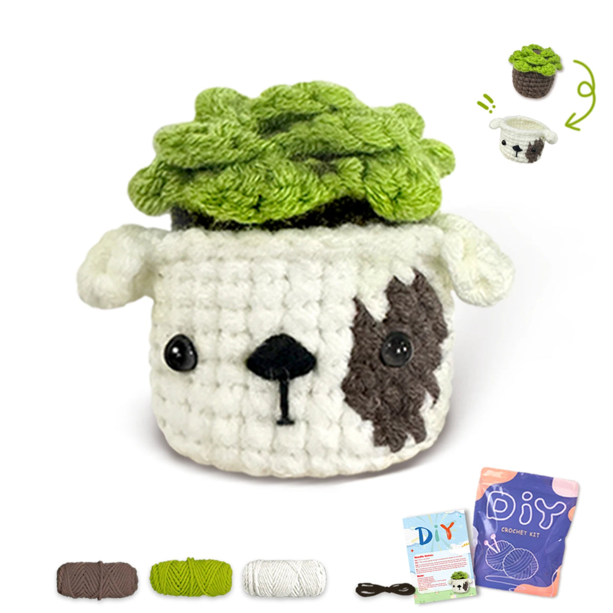 Animal sery Crochet Kit for Beginners Crochet Starter SET