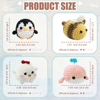 Animal sery Crochet Kit for Beginners Crochet Starter SET