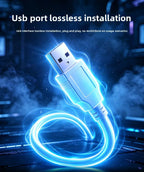 USB Starry Sky Projector Light, Adjustable-Angle Car Ambient Light,Decorative Light for Bedrooms, Living Rooms,and Car Interiors