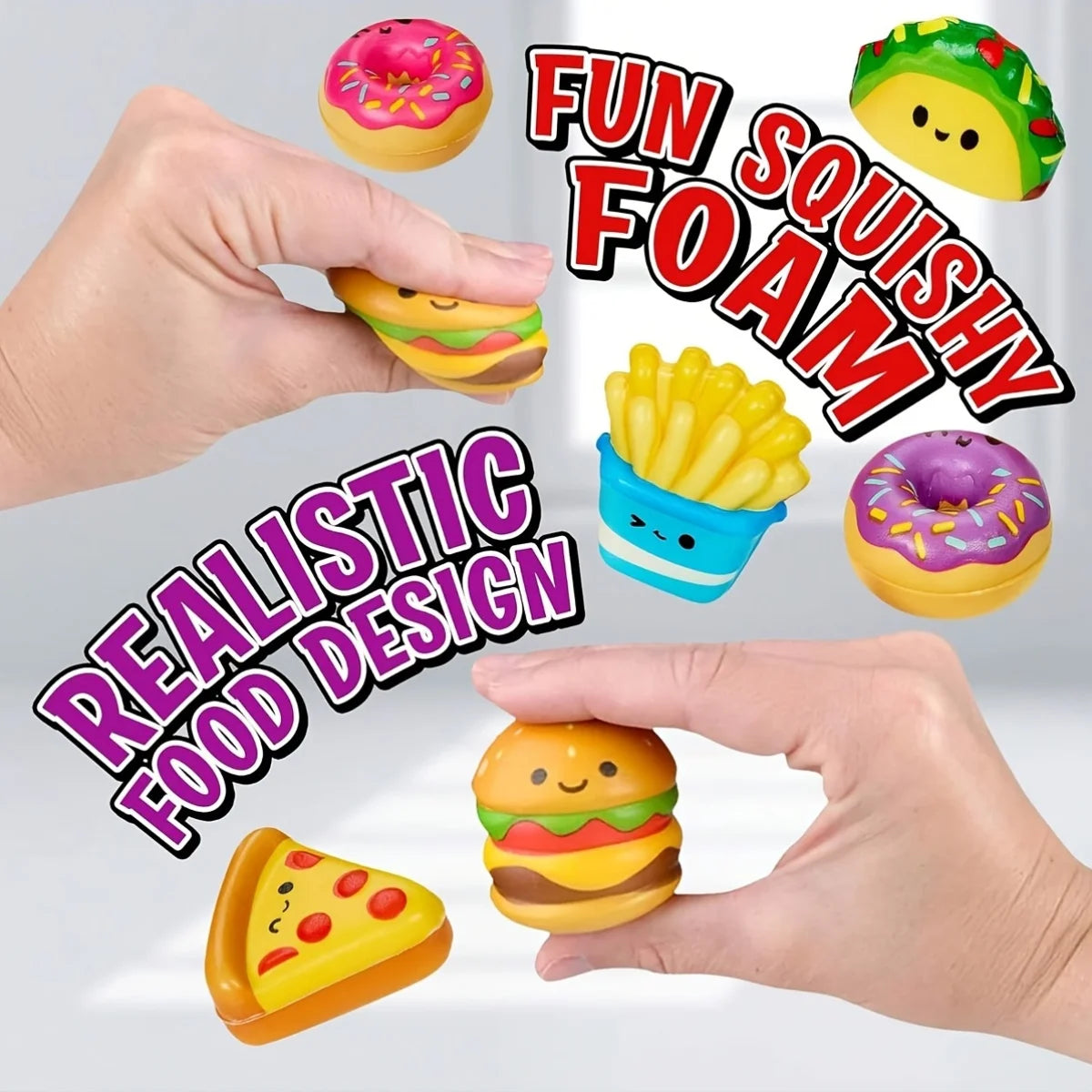 Viral Food & Fries Slow-Rise squishies
