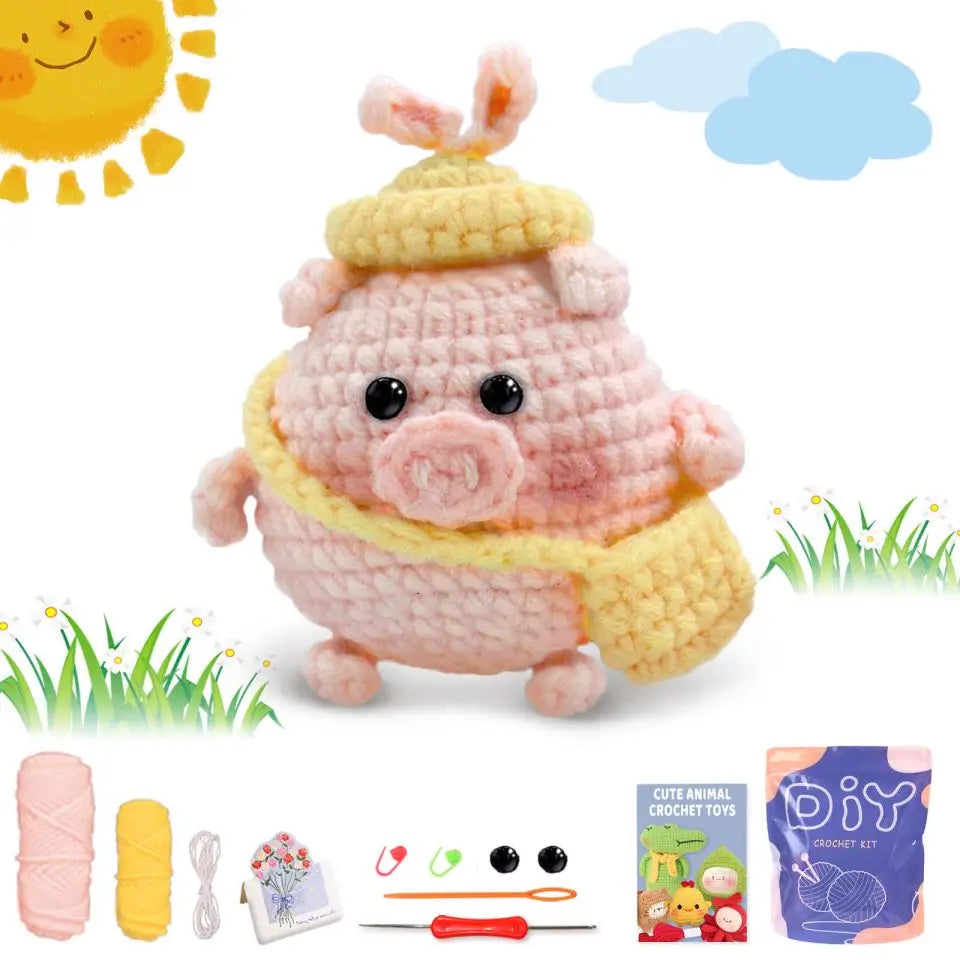 Animal sery Crochet Kit for Beginners Crochet Starter SET