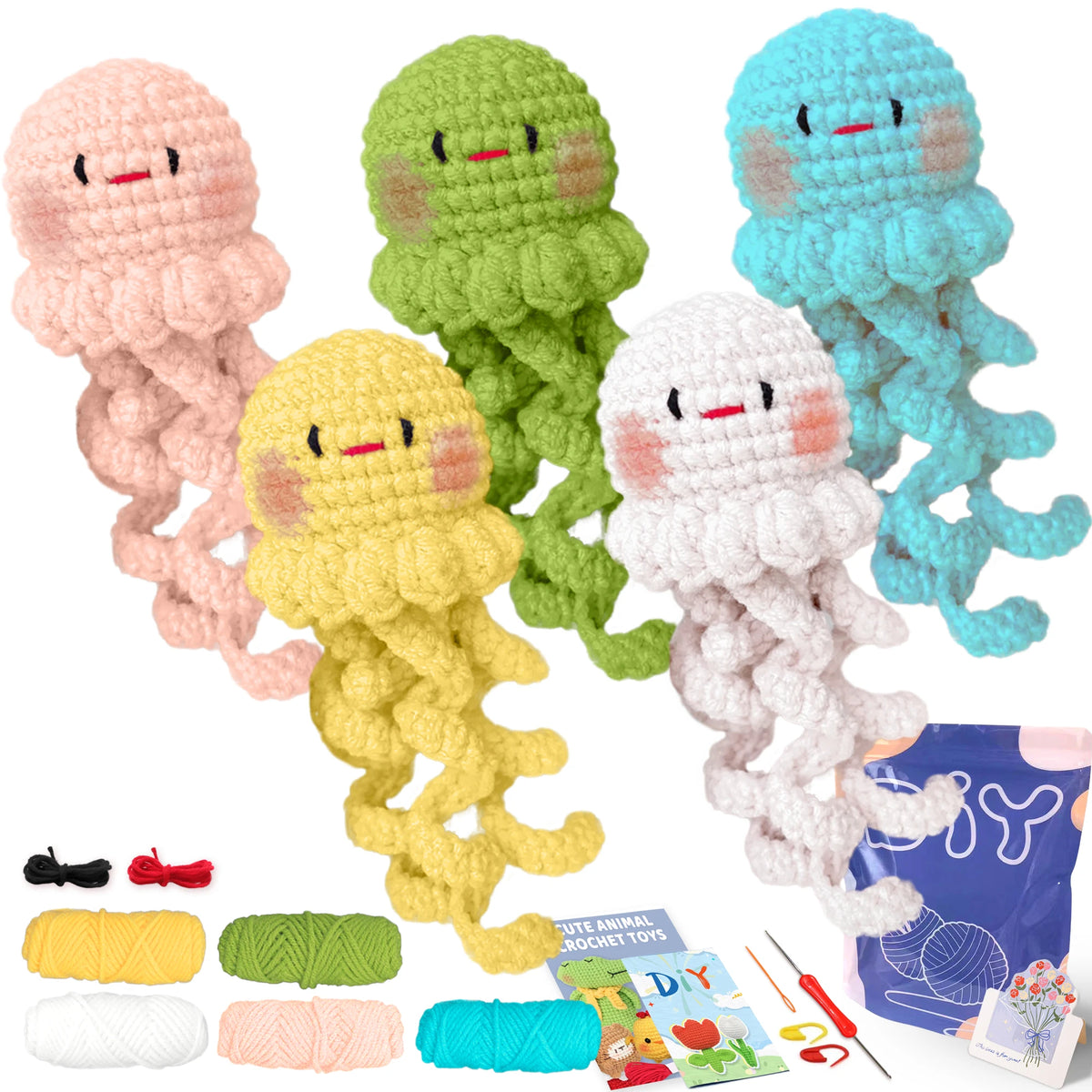 Animal sery Crochet Kit for Beginners Crochet Starter SET