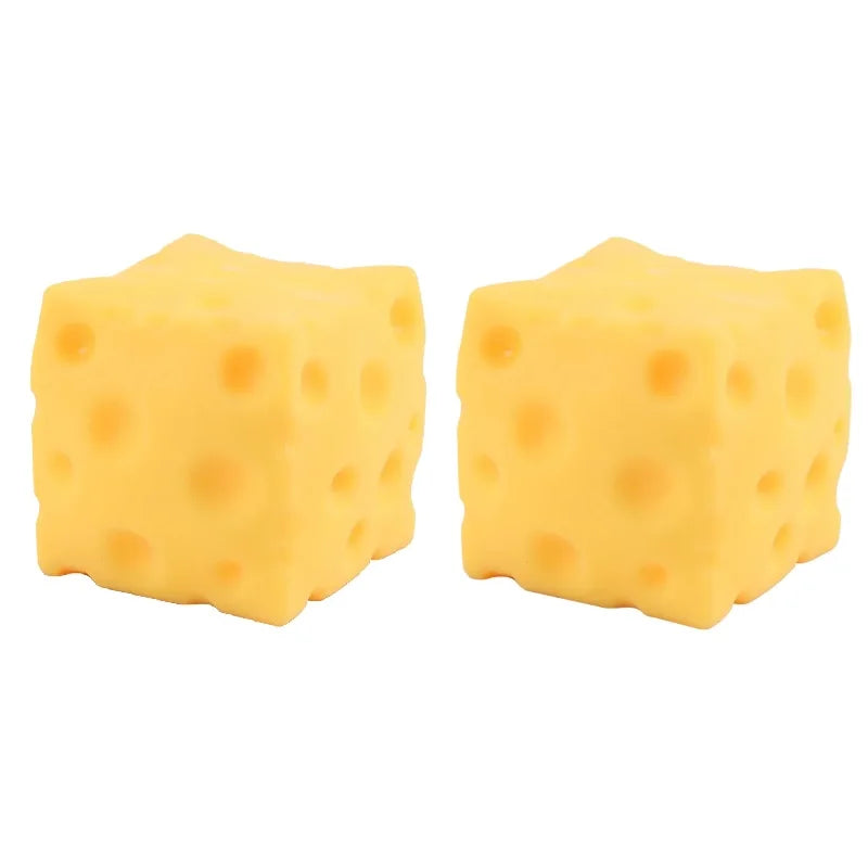 Square Cheese Squeeze Toys