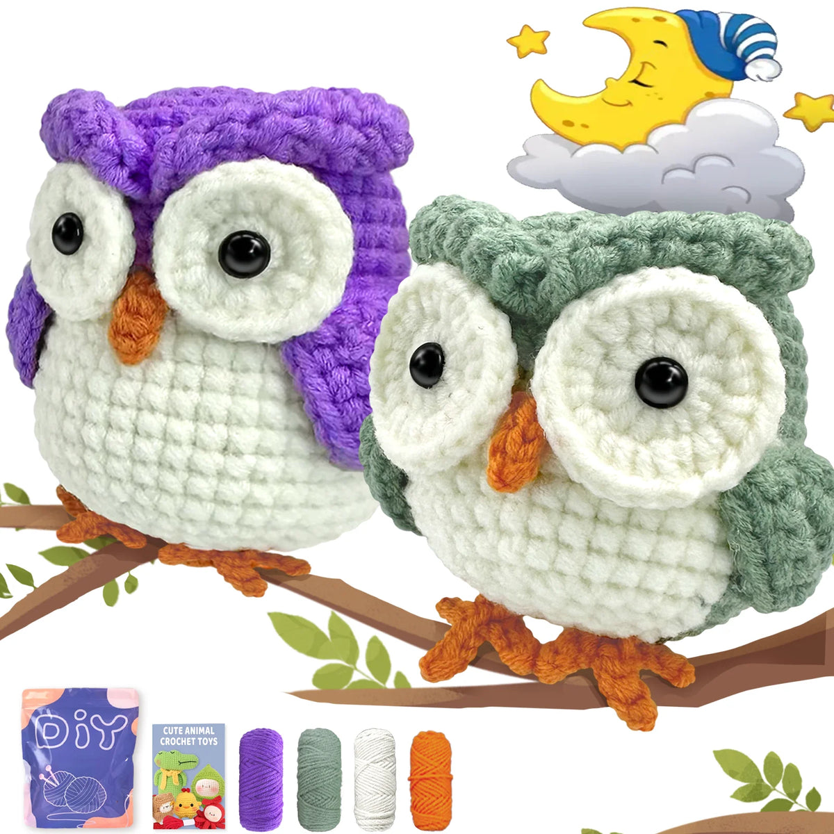 Animal sery Crochet Kit for Beginners Crochet Starter SET