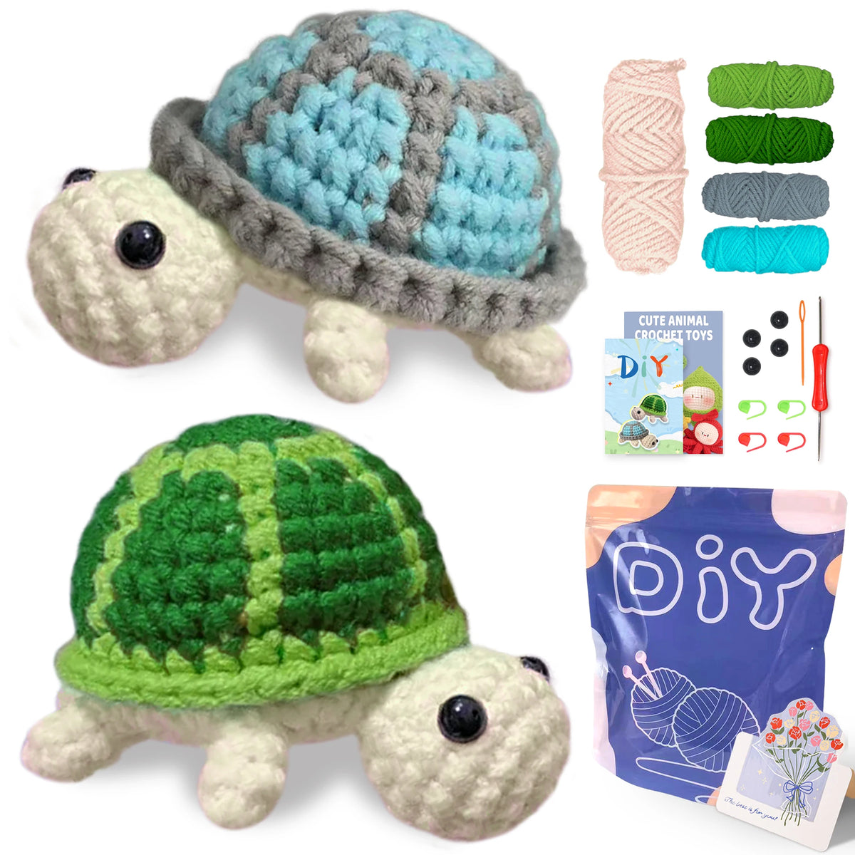 Animal sery Crochet Kit for Beginners Crochet Starter SET