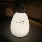 Mini Popular Cat Baby Night Lamp 7-color Pat Touch Color-changing Eye Protection Bedroom Bedside Night Light Gift Children