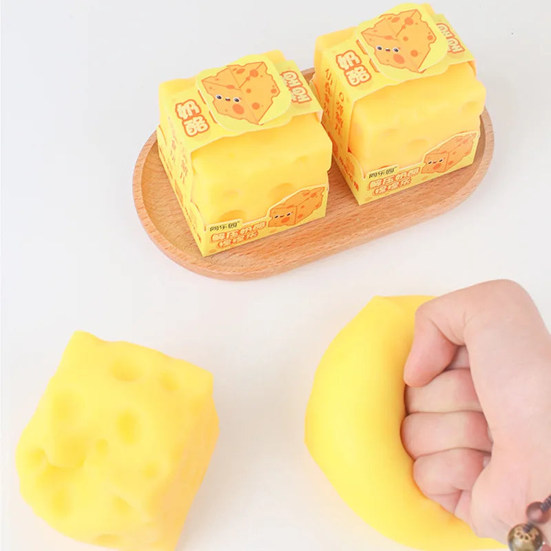 Square Cheese Squeeze Toys