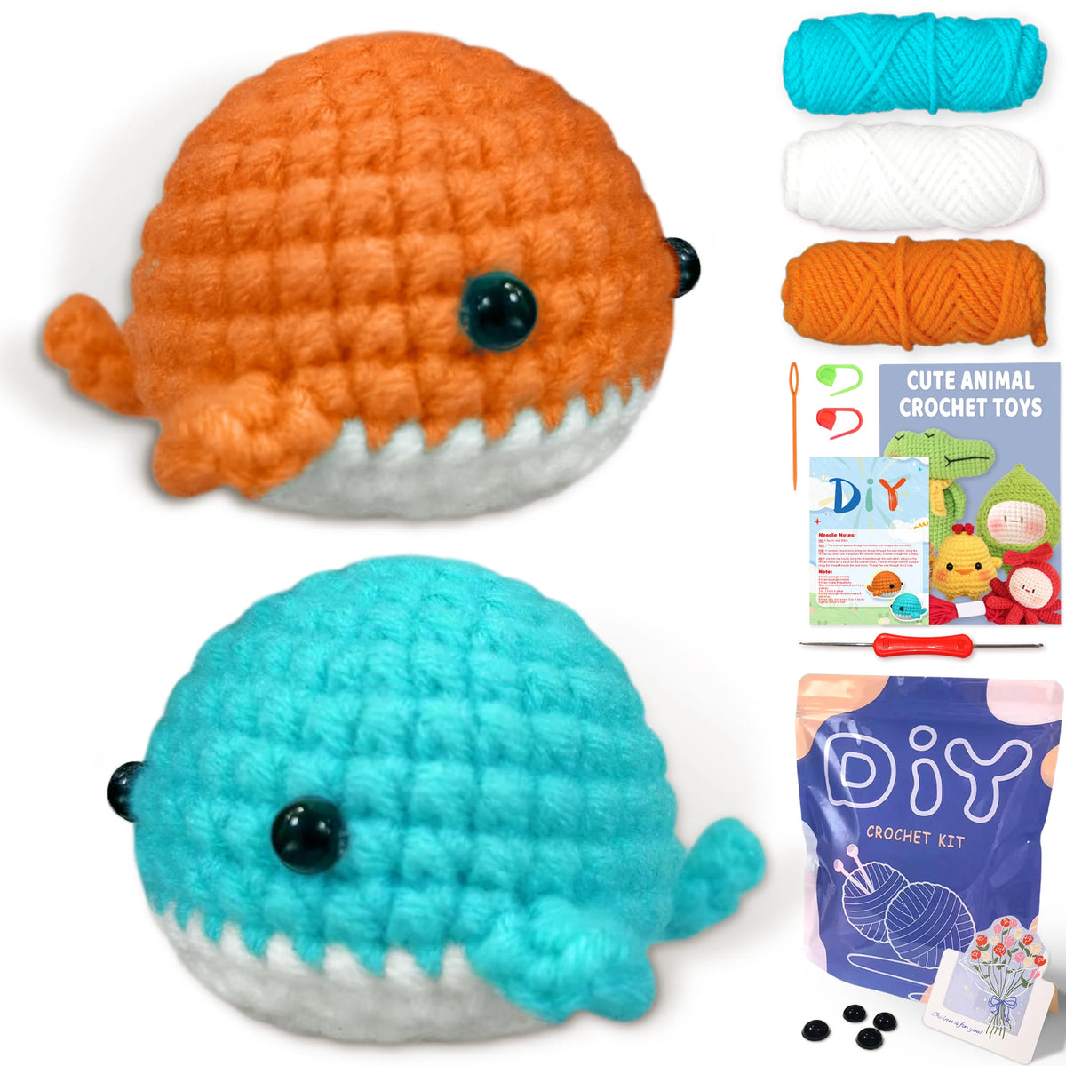Animal sery Crochet Kit for Beginners Crochet Starter SET