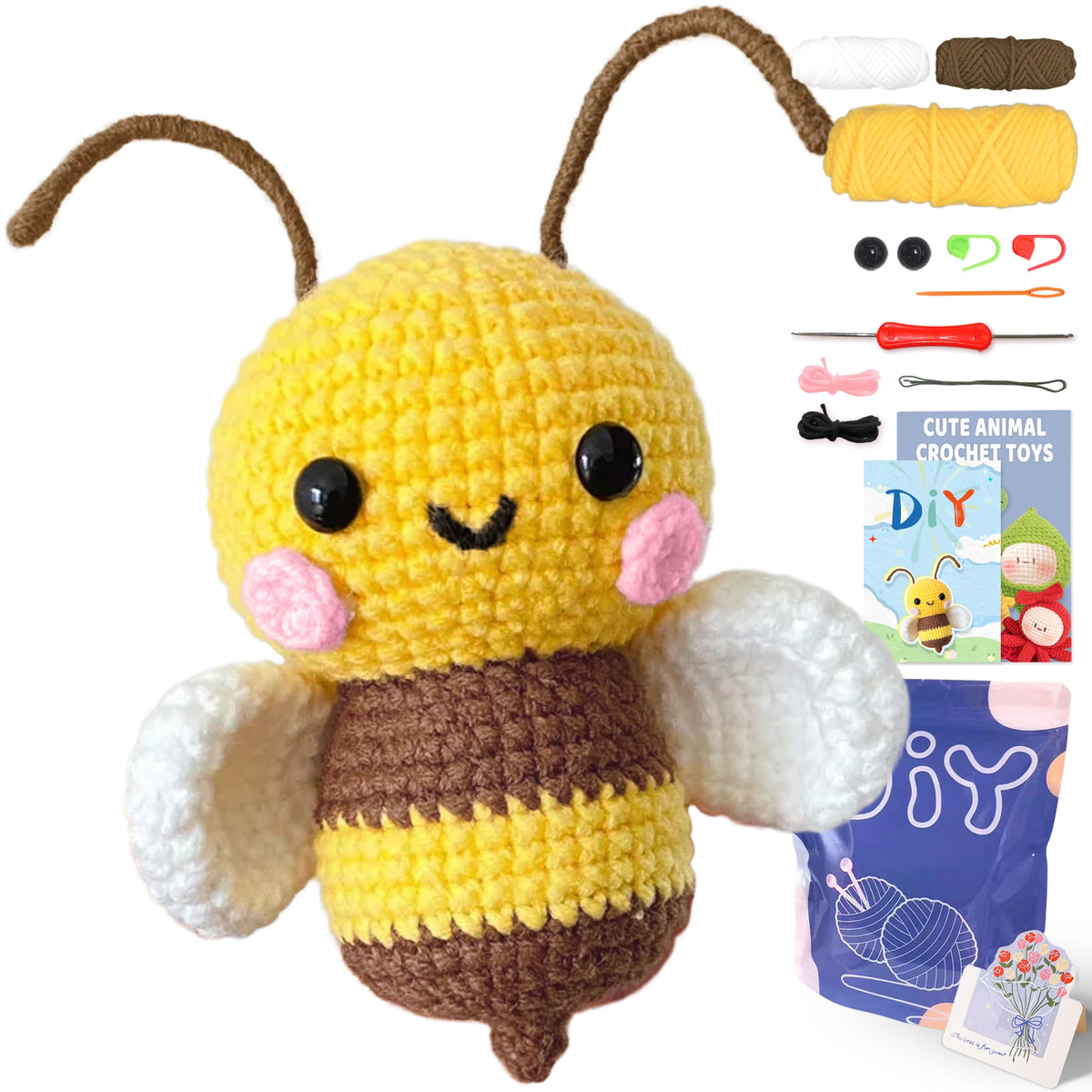 Animal sery Crochet Kit for Beginners Crochet Starter SET
