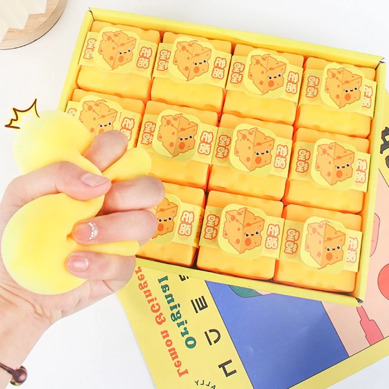 Square Cheese Squeeze Toys