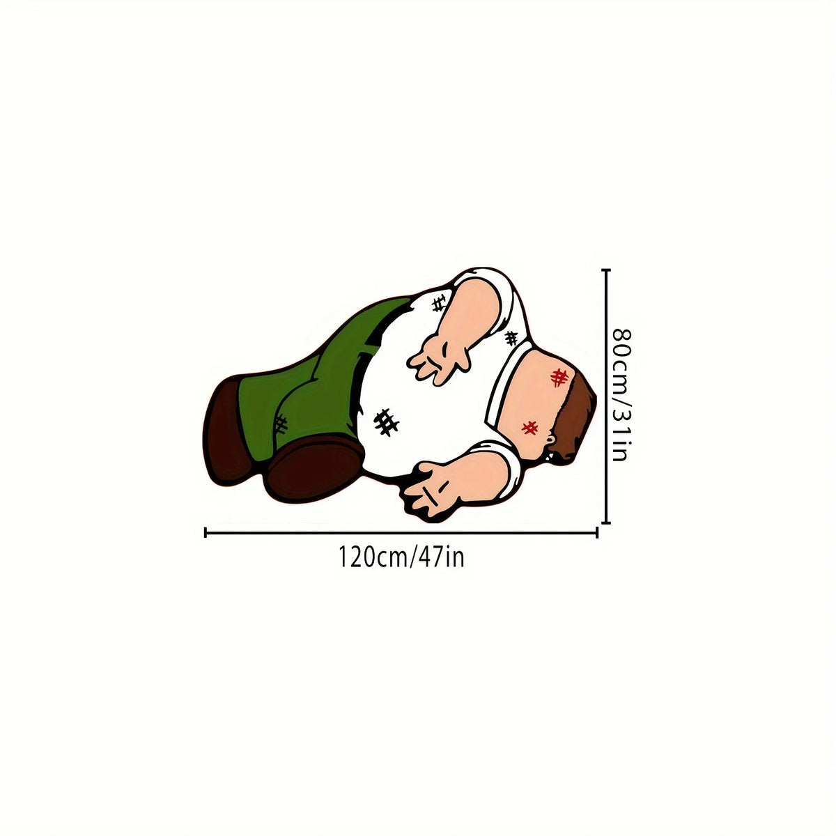 VIKAMA Parody Home Pete Carpet Cartoon Character Living Room Bedroom Carpet Home Living Room Theme Decoration
