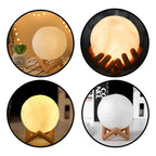 Moon Lamp LED Night Light Battery Powered With Stand Starry Lamp For Bedroom Decor Night Lights Kids Gift Moon Lamp